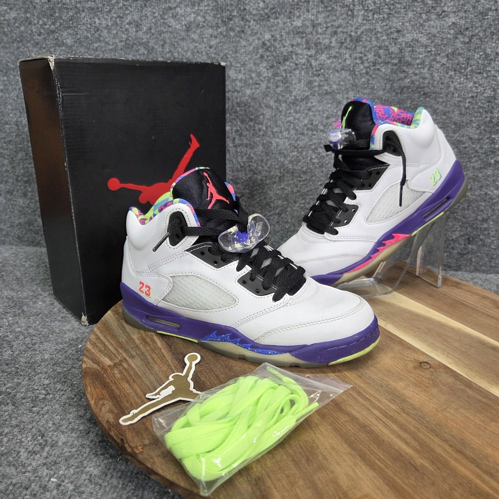 Nike Air Jordan 5 Retro Shoes Youth Size 5Y White Alternate Bel-Air DB3024-100